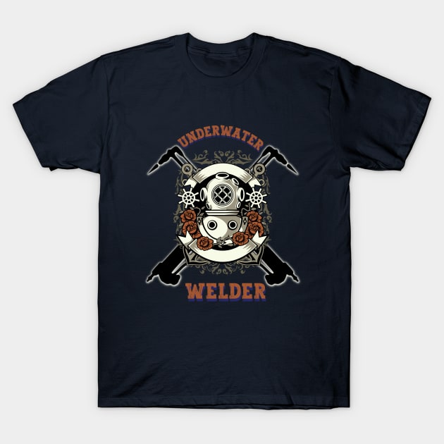 Underwater deep sea welder T-Shirt by Greenmillion